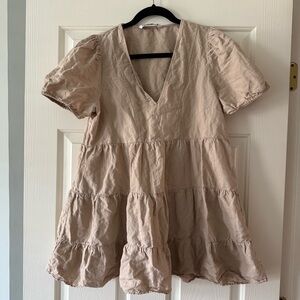 Zara Linen Mini Dress- size M